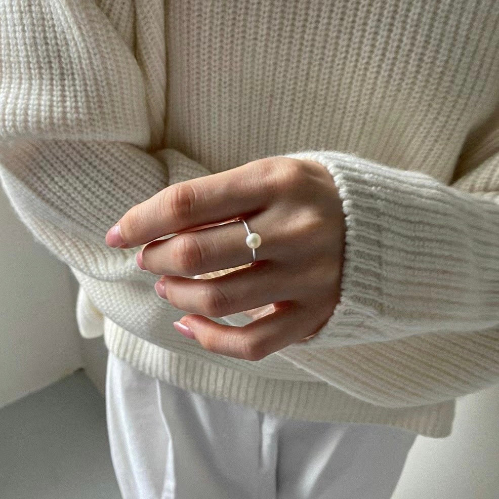 Pearl Silver Ring