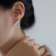 將圖片載入圖庫檢視器 Rectangle Pearl Earring
