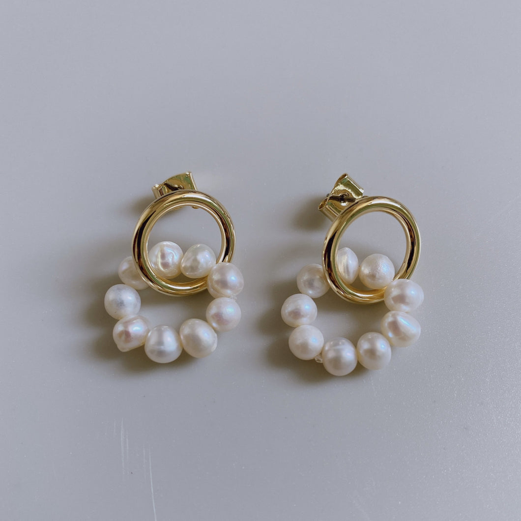 Pearl Round Earring