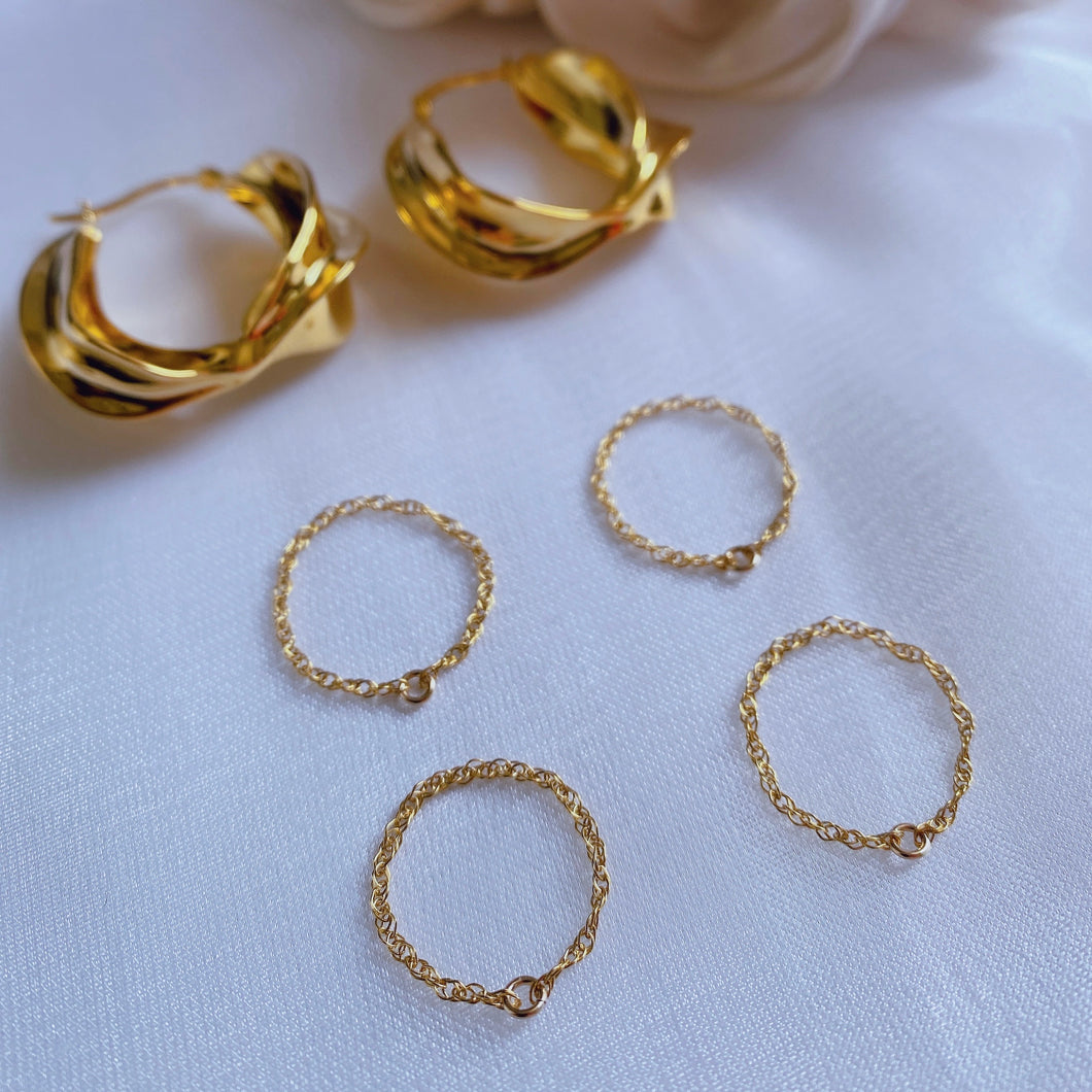 14K Chain Soft Ring